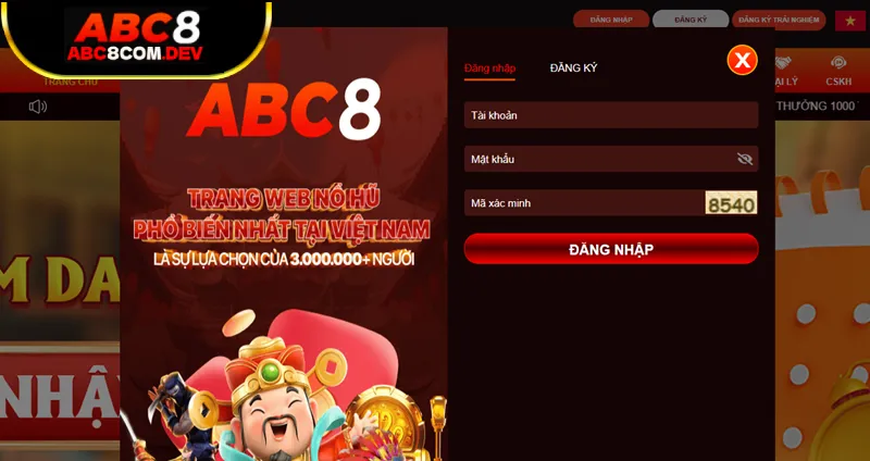 Đổi mật khẩu ABC8 an toàn